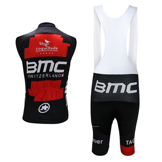 Gilet antivento BMC 2017 rosso e neroGilet antivento BMC 2017 rosso e nero